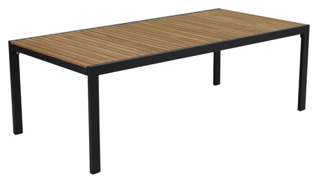 Indus Loungebord, 135x65, Sort/Teak - Unoliving.com