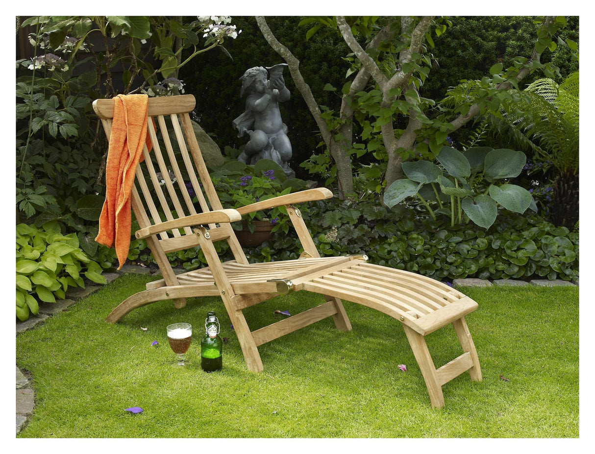 Jackson Deckchair, Teak - Unoliving.com