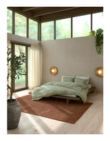 Japan Sengeramme, Brun lakeret fyrretræ, 180x200 - Unoliving.com