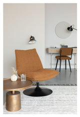 Jax Loungestol, Gul Bouclé - Unoliving.com