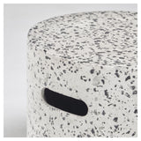 Jenell Outdoor Sidebord, Ø35, Hvid Fibercement - Unoliving.com