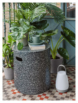 Jenell Sidebord Sort Terrazzo-look, Ø35 - Unoliving.com