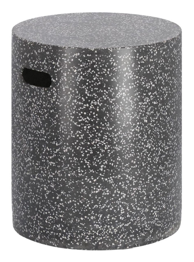 Jenell Sidebord Sort Terrazzo-look, Ø35 - Unoliving.com