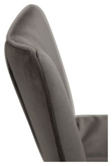 Join barstol, Alu-Grå Velour, SH: 67cm - Unoliving.com