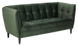 Jonna 2,5-pers. Sofa, Skovgrøn Velour - Unoliving.com