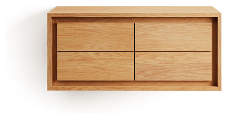 KENTA Underskab til badeværelse, Natur, Teak, 90x45x40 - Unoliving.com