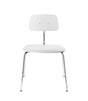 KEVI 2060 Spisebordsstol, White/Krom - Unoliving.com