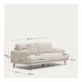 Karin 2-pers. Sofa, Beige - Unoliving.com