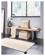 Kave Home Anahi Puf Beige, 45x30 - Unoliving.com