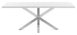 Kave Home Arya Spisebord Hvid/Stål, 200x100 - Unoliving.com