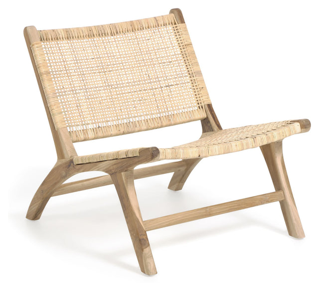 Kave Home Beida Loungestol - Massiv Teak - Unoliving.com