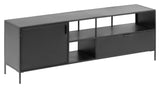 Kave Home Shantay Tvbord Sort Metal, 150x50 - Unoliving.com