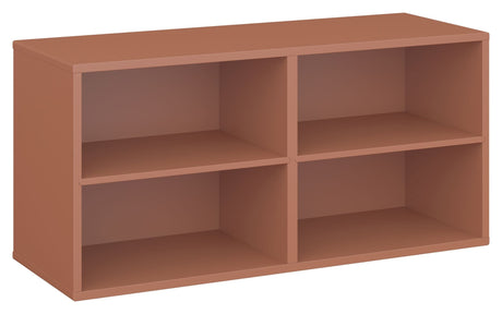 Keep Reol med 2 faste hylder. Modul 002, Terracotta - Unoliving.com