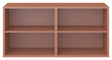 Keep Reol med 2 faste hylder. Modul 002, Terracotta - Unoliving.com