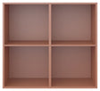 Keep Reol med 2 faste hylder. Modul 006, Terracotta - Unoliving.com