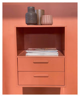 Keep Reol med fast hylde. Modul 003, Terracotta - Unoliving.com