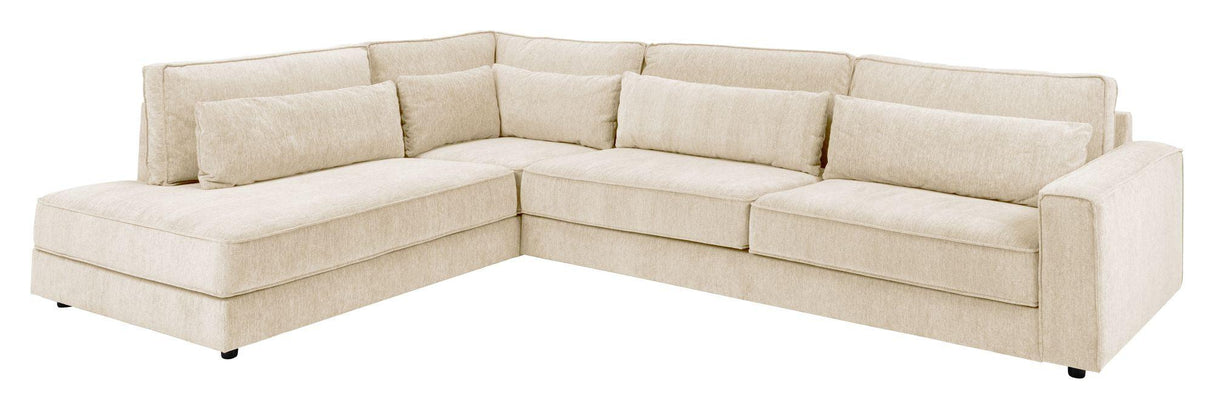 Kingsport Hjørnesofa open end venstre, Beige - Unoliving.com