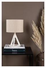 Kona Bordlampe, Hvid/Linen - Unoliving.com