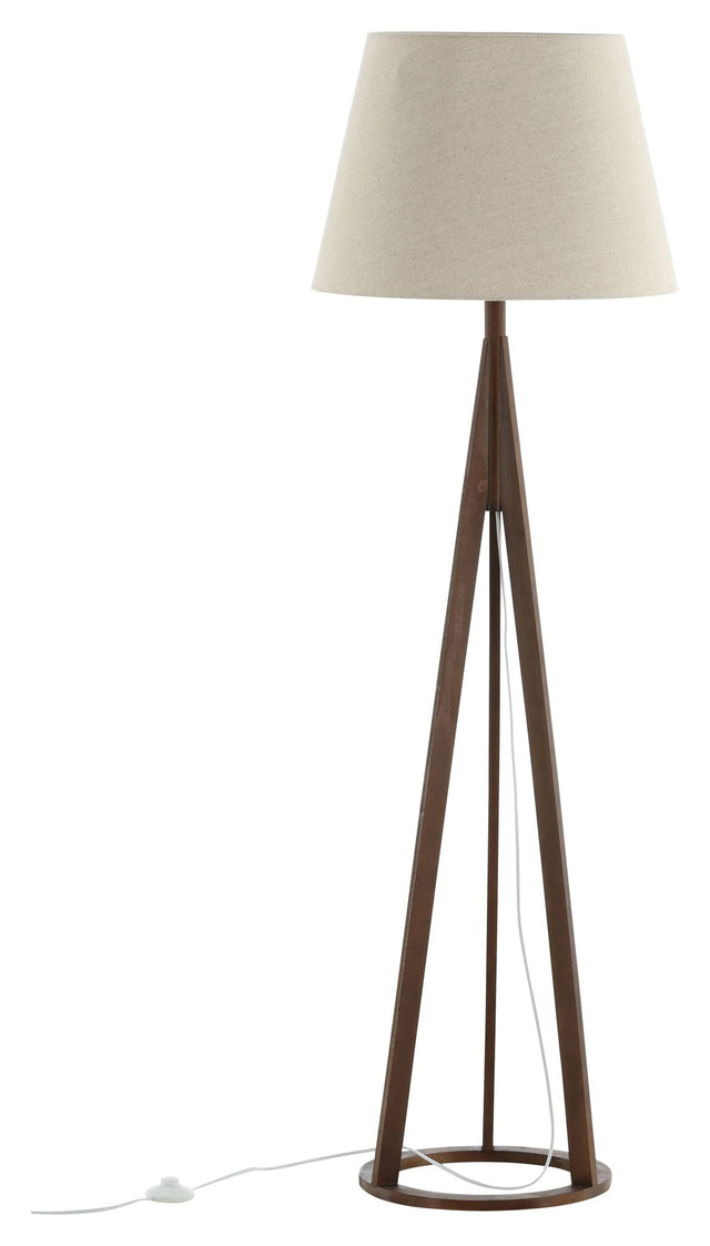 Kona Gulvlampe, Espresso/Linen - Unoliving.com