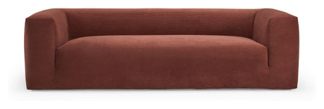 Kornum 3-pers. Sofa rust fløjl - Unoliving.com