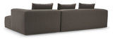 Kornum Sofa med chaiselong højre, Taupe - Unoliving.com