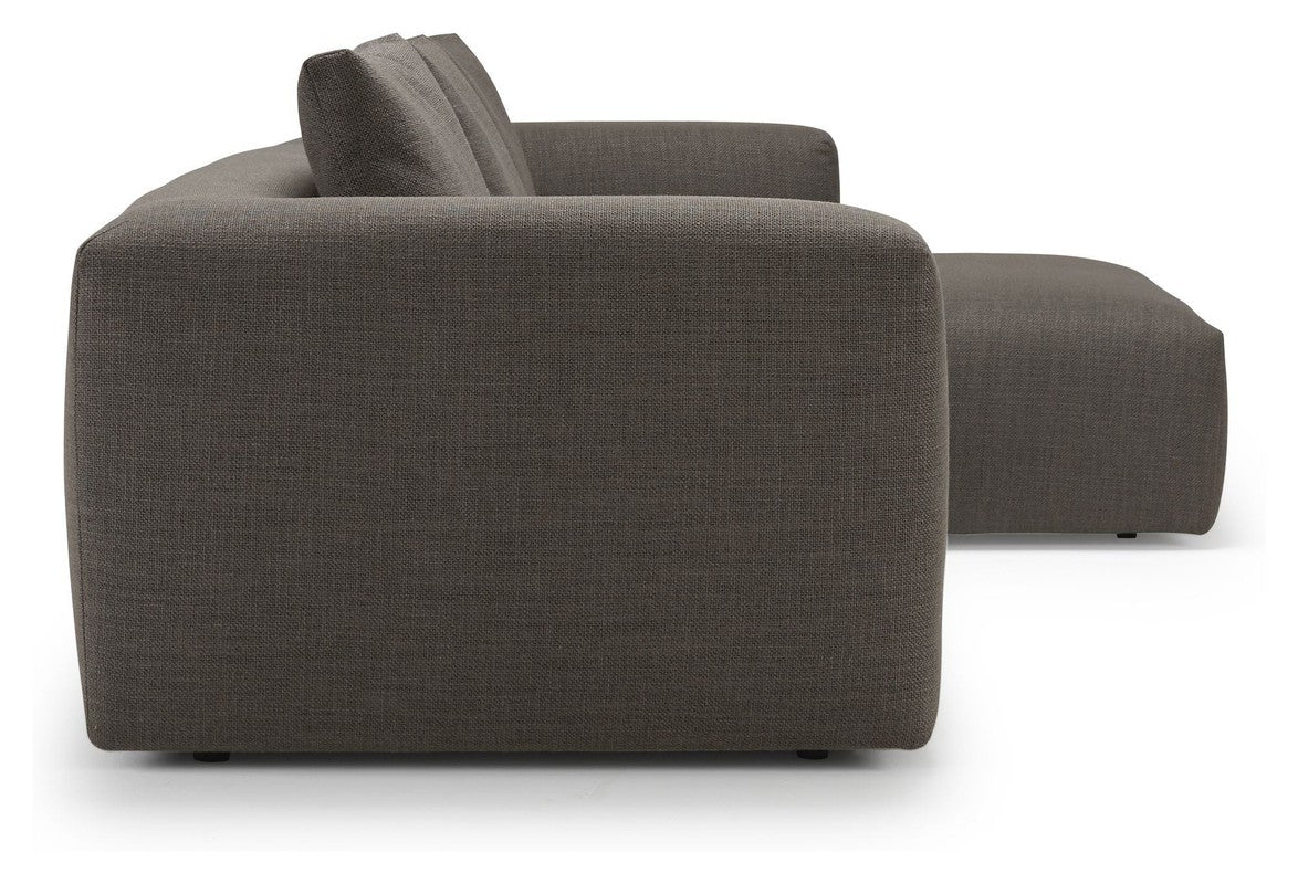 Kornum Sofa med chaiselong højre, Taupe - Unoliving.com