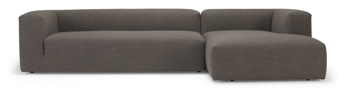 Kornum Sofa med chaiselong højre, Taupe - Unoliving.com