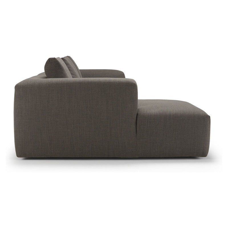 Kornum Sofa med chaiselong venstre, Taupe - Unoliving.com