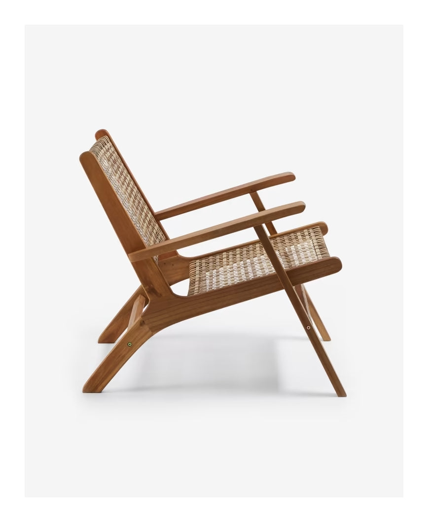 Grignoon Loungestol Acacia/Polyrattan - Unoliving.com