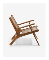 Grignoon Loungestol Acacia/Polyrattan - Unoliving.com