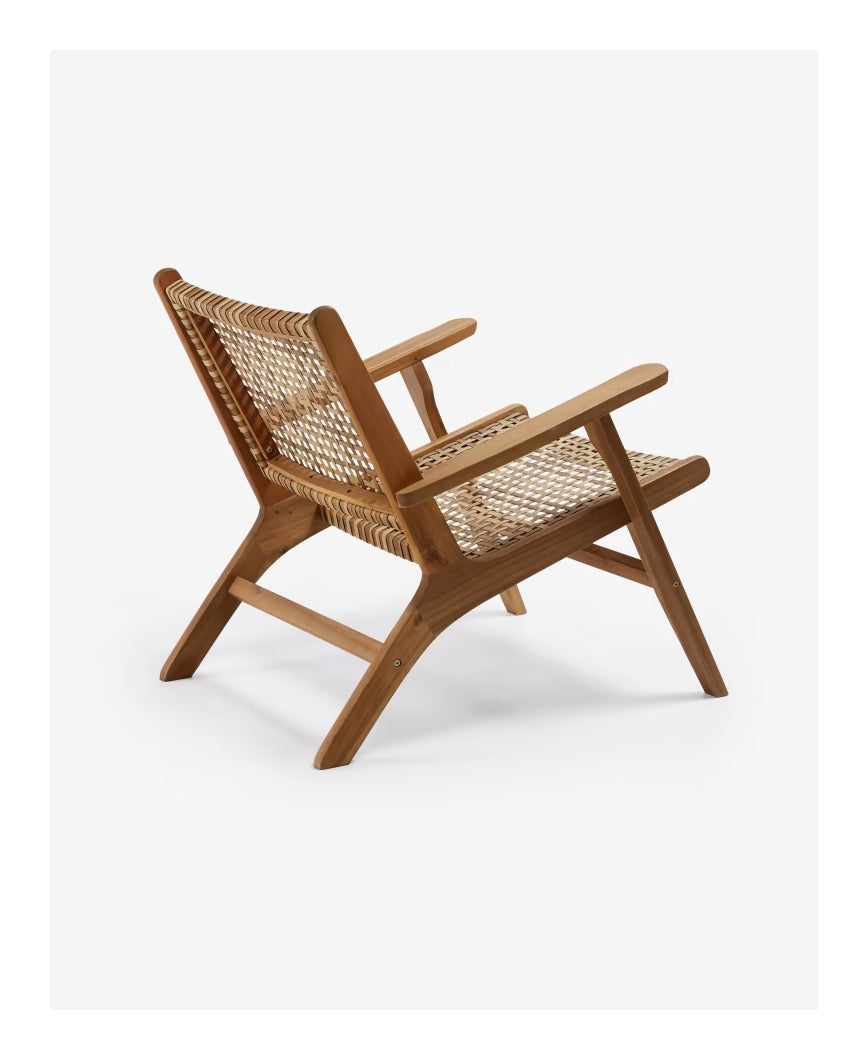 Grignoon Loungestol Acacia/Polyrattan - Unoliving.com