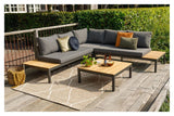 La Vida Lounges챈t m. hynder, Teak/Antracit ramme - Unoliving.com