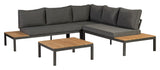 La Vida Lounges챈t m. hynder, Teak/Antracit ramme - Unoliving.com