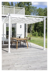 Lazio, Pergola stof, Hvid Alu/Hvid - Unoliving.com