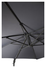 Leeds Parasol 3x3m 360 Sort/Grå - Unoliving.com