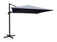 Leeds Parasol 3x3m 360 Sort/Grå - Unoliving.com