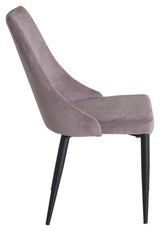 Leone Spisebordsstol, Pink fløjl - Unoliving.com