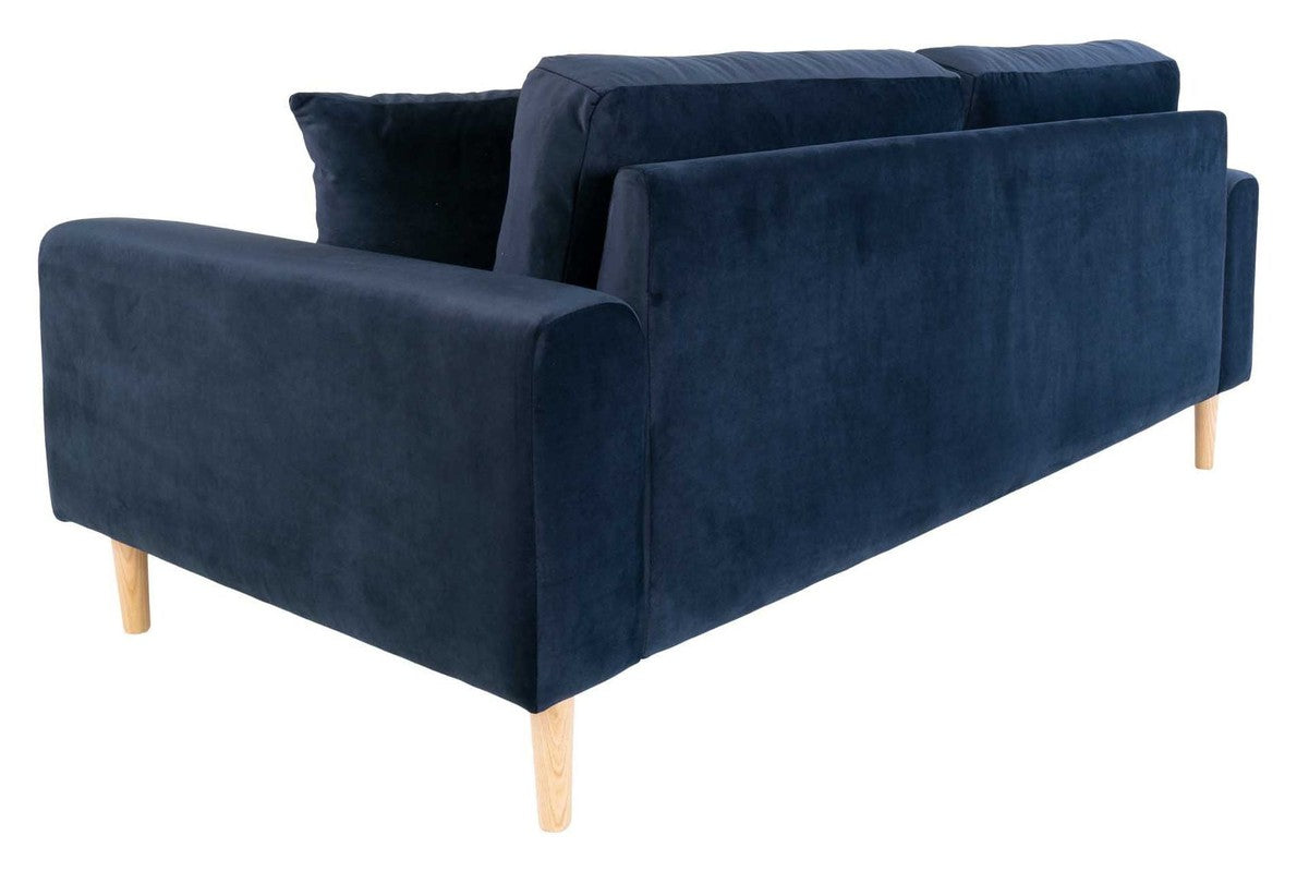 Lido 2,5-pers. Sofa, Mørkeblåt Velour - Unoliving.com