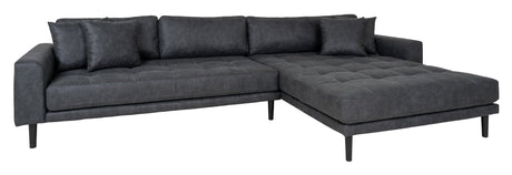 Lido, Lounge Sofa højrevendt, mørk grå - Unoliving.com