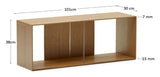 Litto Reolmodul, Large, Egefinér, 101x38 - Unoliving.com