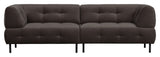 Lloyd 4-pers. Sofa, Mat cast iron velour - Unoliving.com