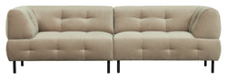 Lloyd 4-pers. Sofa, Mat sea salt velour - Unoliving.com