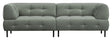 Lloyd 4-pers. Sofa, Mat waterplant velour - Unoliving.com