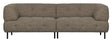 Lloyd 4-pers. Sofa, Mørkebrunt Melange - Unoliving.com