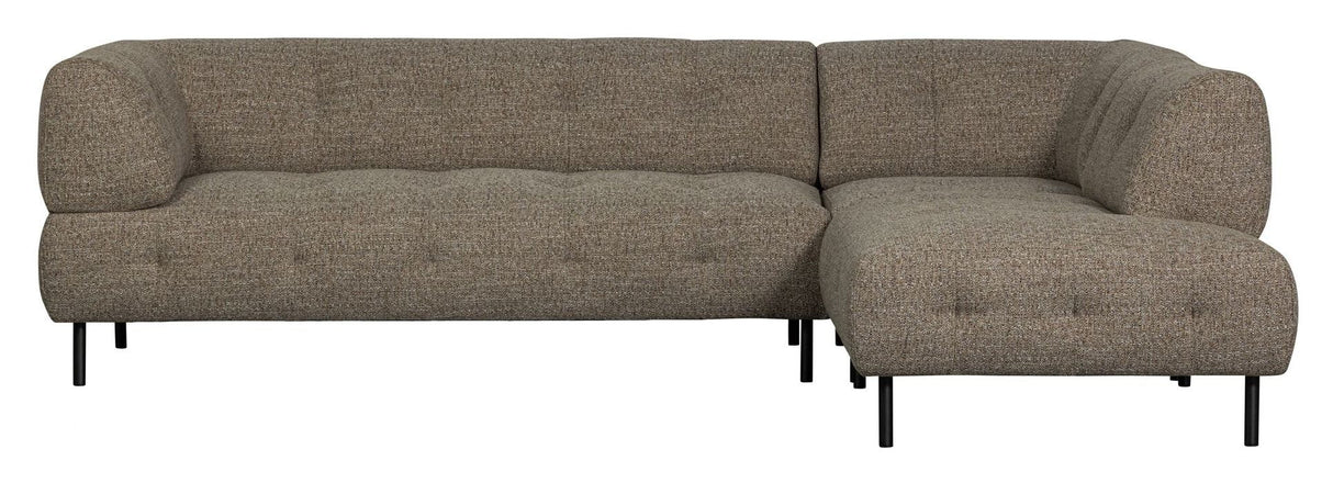 Lloyd Sofa m. chaiselong, Højre, Mørkebrunt Melange - Unoliving.com