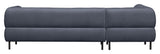 Lloyd Sofa m. chaiselong, venstrevendt - Blå fløjl - Unoliving.com