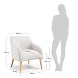 Lobby Loungestol m/armlæn Beige - Unoliving.com