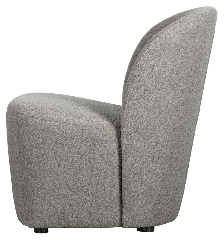 Lofty Loungestol - Grå Bouclé - Unoliving.com