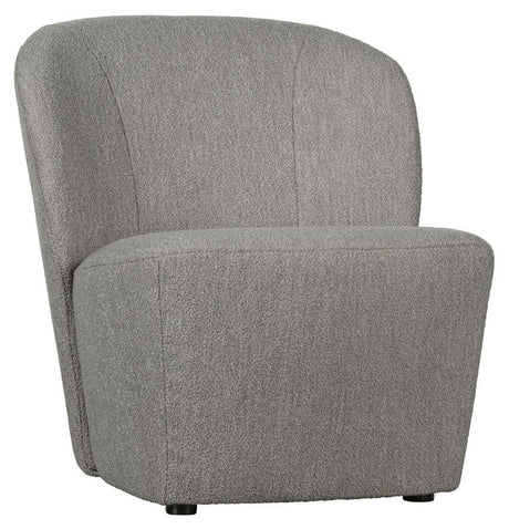 Lofty Loungestol - Grå Bouclé - Unoliving.com