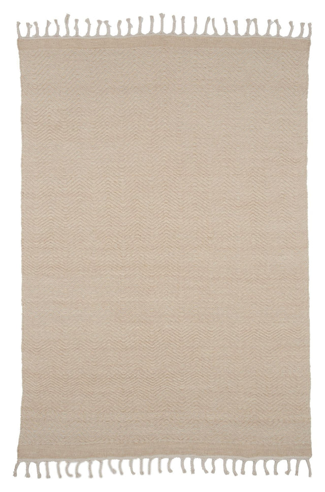 Loke Tæppe 300x200 - Hvid/beige - Unoliving.com